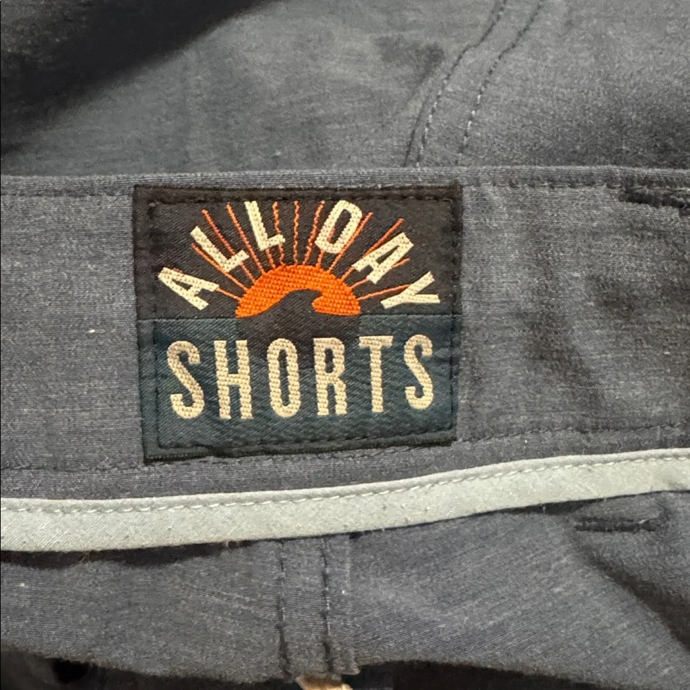 Faherty Belt Loop All Day Shorts Blue Techincal Stretch Drawstring-33